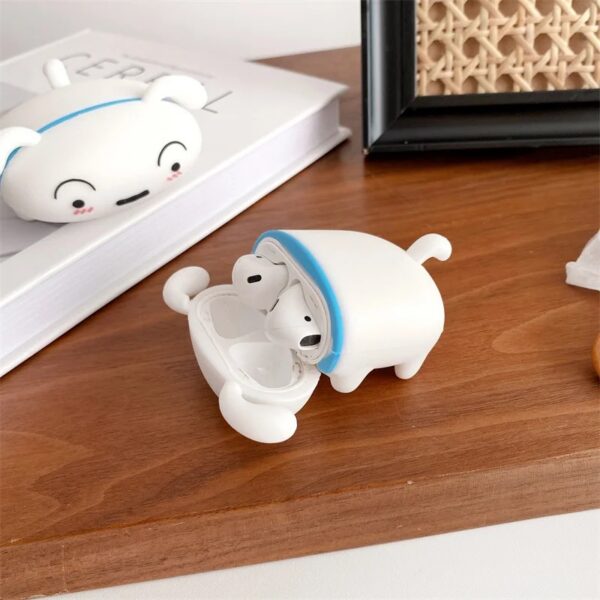 cute dog wireless earphone case for airpods cover silicone cartoon case